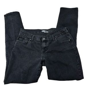 Mid rise black jeans size 12 tall